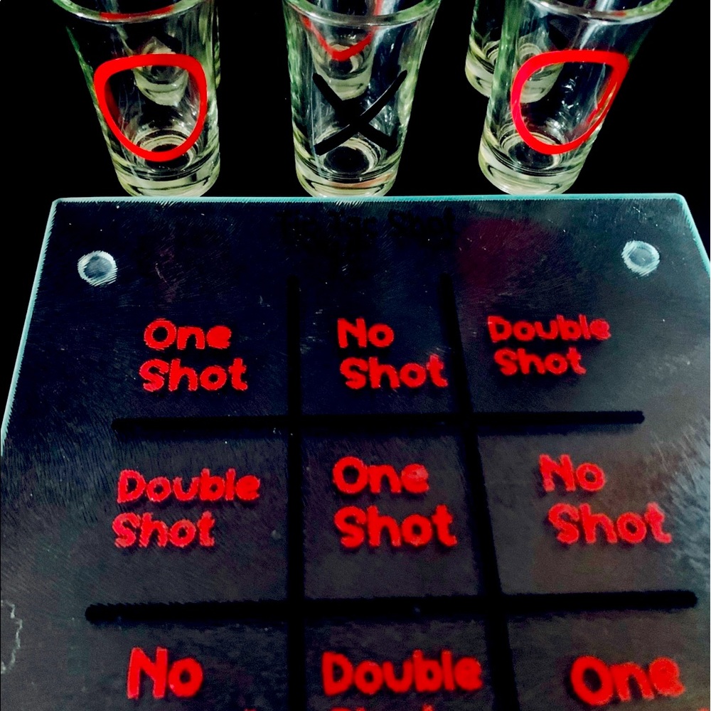 Shot Glass Tic Tac Toe